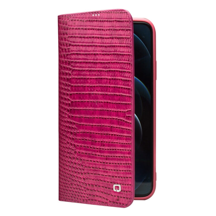 QIALINO Crocodile Texture Horizontal Flip Leather Case with Card Slots & Wallet, For iPhone 12 Pro Max