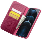 QIALINO Crocodile Texture Horizontal Flip Leather Case with Card Slots & Wallet, For iPhone 12 Pro Max