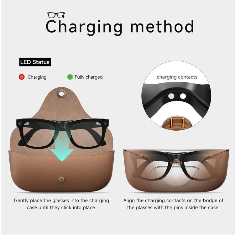 MT5 Ultra Smart AI Glasses with 8MP HD Camera, Video Recording WiFi Transmission Al Smart Voice Assistant, Sunglasses, Anti Blue Light Lens