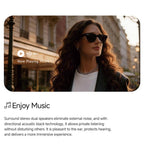 MT5 Ultra Smart AI Glasses with 8MP HD Camera, Video Recording WiFi Transmission Al Smart Voice Assistant, Sunglasses, Anti Blue Light Lens