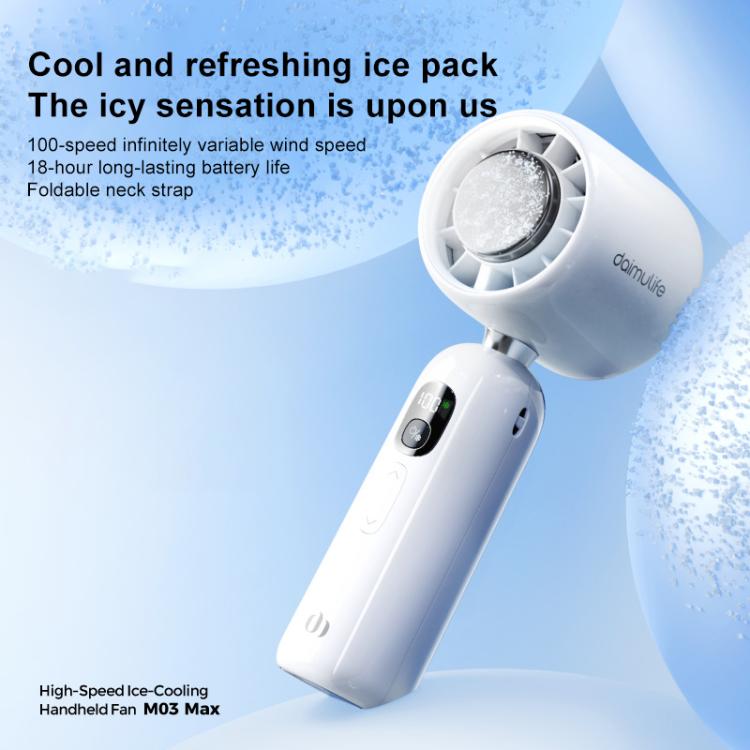 M03 Max High Speed Silent Handheld Cooling Fan
