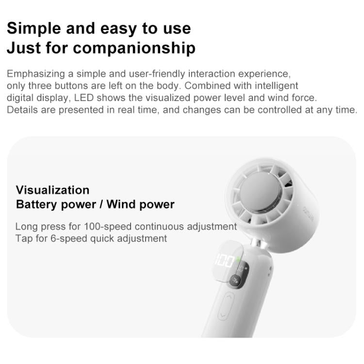 M03 Max High Speed Silent Handheld Cooling Fan