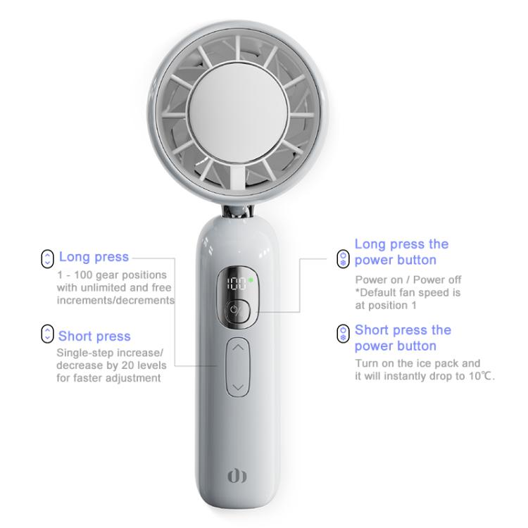 M03 Max High Speed Silent Handheld Cooling Fan