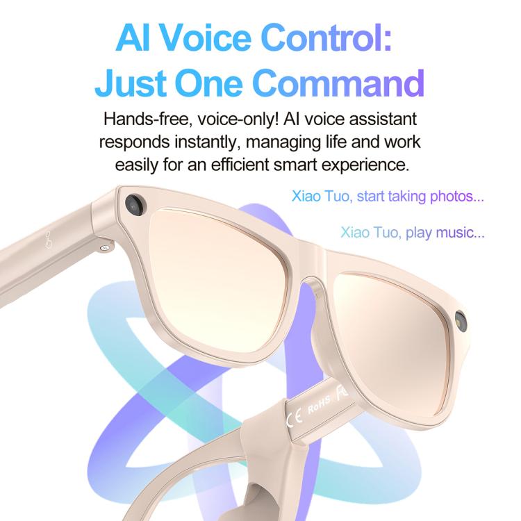 XK One Pro 1080P AI Shooting Smart Glasses, 1MP Camera