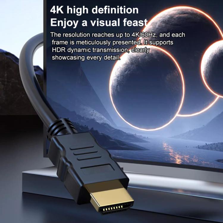HDMI 1.4 1080P HD Gold-Plated Connection HDTV Video Cable for PC Monitor and Set-Top Box, 1m, 1.5m, 3m, 5m, 10m, 15m, 20m, 25m, 30m – TPU, Plug-and-play