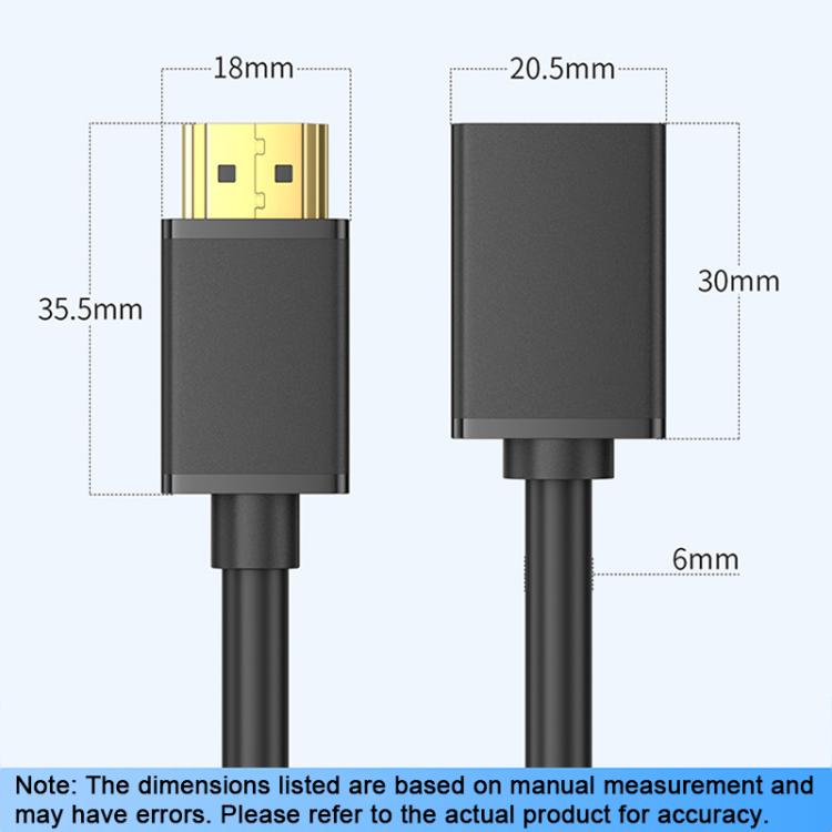 WG145 HDMI 2.0 4K HDTV Video HDMI Male to Female Extension Cable, 0.5m, 1m, 1.5m, 2m, 3m – 4K