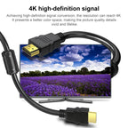 HDMI 2.0 4K HD Gold-Plated Video Connection Cable for TV Set-Top Box, PC Monitor, Projectors, 1m, 1.5m, 2m, 3m, 5m, 8m, 10m, 15m, 20m – TPU, Plug-and-play, 4K