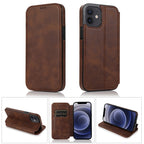 Case – Leather, Magnetic (iPhone 12 mini) #2 For iPhone 12 mini Brown