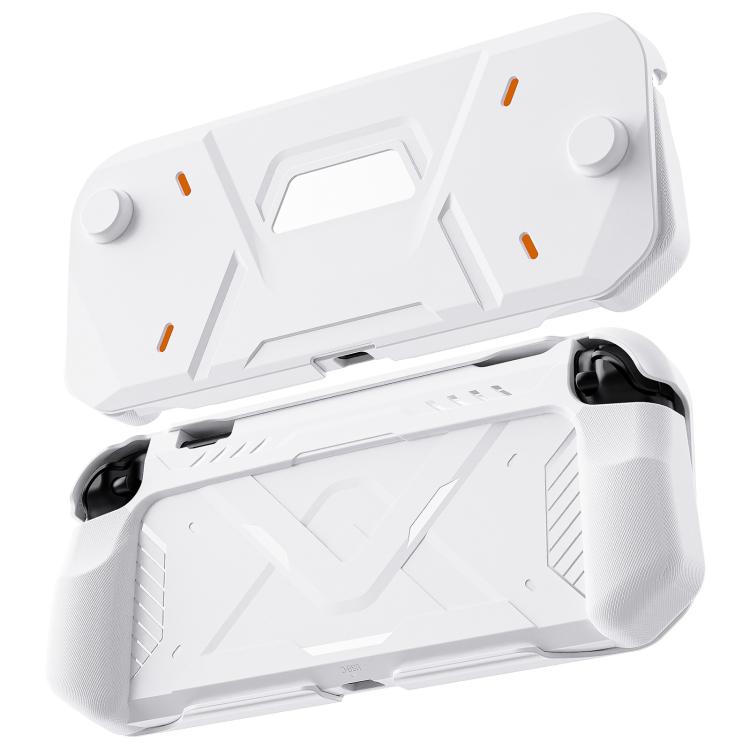 XDcase Mecha Style TPU Middle Frame & PC Front Cover Protective Case, For Nintendo Switch 2 For Nintendo Switch 2 White
