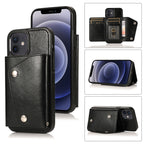 Case – Shockproof, Leather (iPhone 12 mini) #4 For iPhone 12 mini Black
