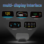 C1 OBD2 + GPS Mode Car HUD Head-up Display Compass / Speed / Water Temperature / Voltage Display / Speed Alarm / Fault Alarm, C1 Without Navigation Function
