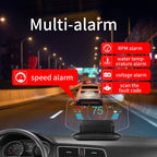 C1 OBD2 + GPS Mode Car HUD Head-up Display Compass / Speed / Water Temperature / Voltage Display / Speed Alarm / Fault Alarm, C1 Without Navigation Function