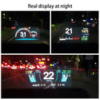 C1 OBD2 + GPS Mode Car HUD Head-up Display Compass / Speed / Water Temperature / Voltage Display / Speed Alarm / Fault Alarm, C1 Without Navigation Function