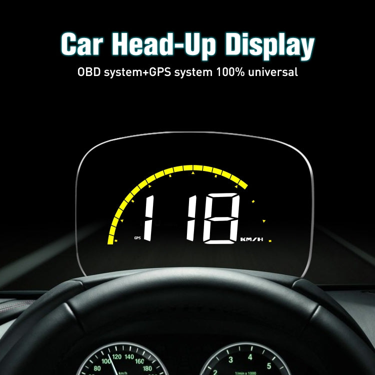 C700S OBD2 + GPS Mode Car HUD Head-up Display Fault Alarm, C700S – Durable Build, Easy to Use
