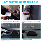 C700S OBD2 + GPS Mode Car HUD Head-up Display Fault Alarm, C700S – Durable Build, Easy to Use