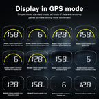 C700S OBD2 + GPS Mode Car HUD Head-up Display Fault Alarm, C700S – Durable Build, Easy to Use