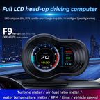 F9 OBD2 + GPS Mode Car HUD Head-up Display Speed / Water Temperature / Voltage Display, F9 OBD2 GPS – Bluetooth