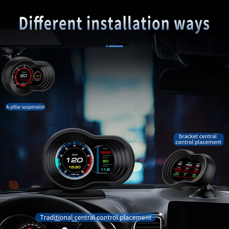 F9 OBD2 + GPS Mode Car HUD Head-up Display Speed / Water Temperature / Voltage Display, F9 OBD2 GPS – Bluetooth