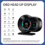 F9 OBD2 + GPS Mode Car HUD Head-up Display Speed / Water Temperature / Voltage Display, F9 OBD2 GPS – Bluetooth
