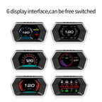 P17 Car HUD Head-up Display GPS Speed Meter Car OBD2 Fault Elimination Code, P17