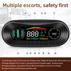 P18 GPS Car HUD Head-up Display Vehicle Speed / Voltage / Mileage, P18