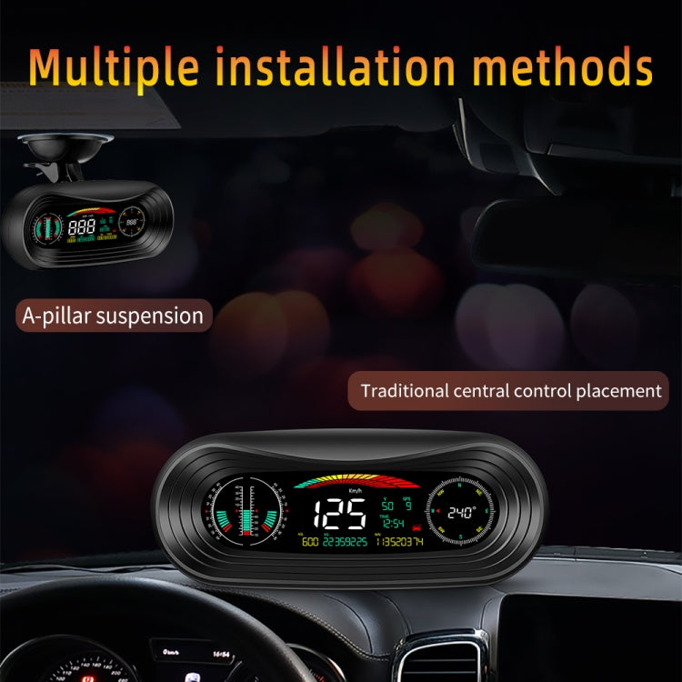 P18 GPS Car HUD Head-up Display Vehicle Speed / Voltage / Mileage, P18