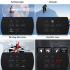 T800 Car HUD Head-up Display GPS Speed Display Speed / Voltage Alarm Altitude Display, T800