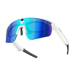 White Frame Blue Lens