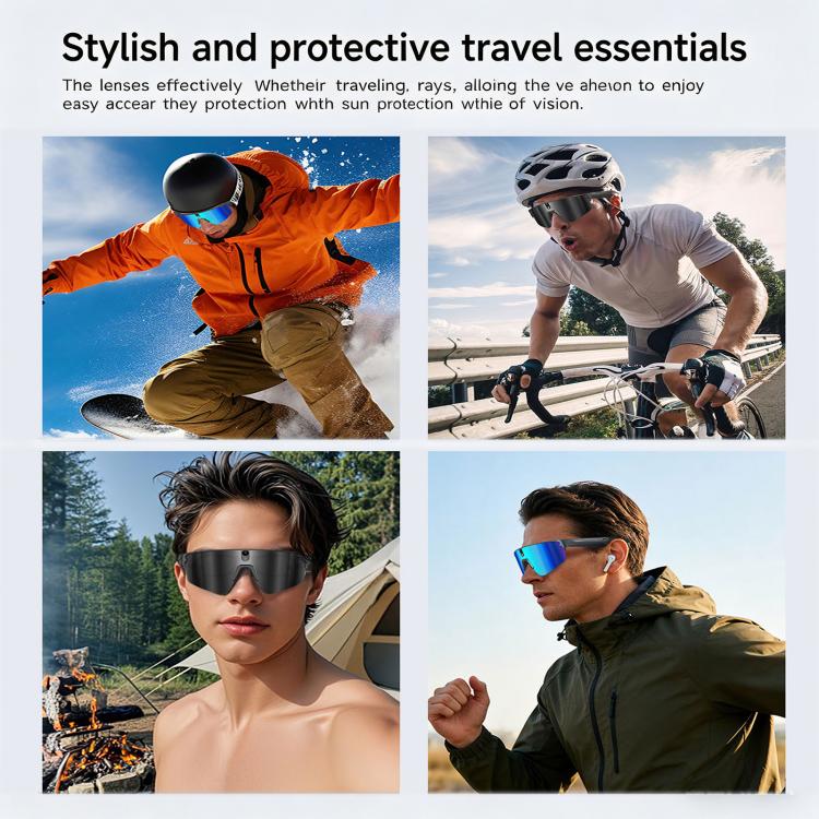 L805 Smart AI Cycling Glasses 8MP Stabilization Camera