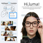E06D 13MP 1080P 30FPS Dual-Mic Noise Cancellation AI Smart Glasses with Voice / Calling