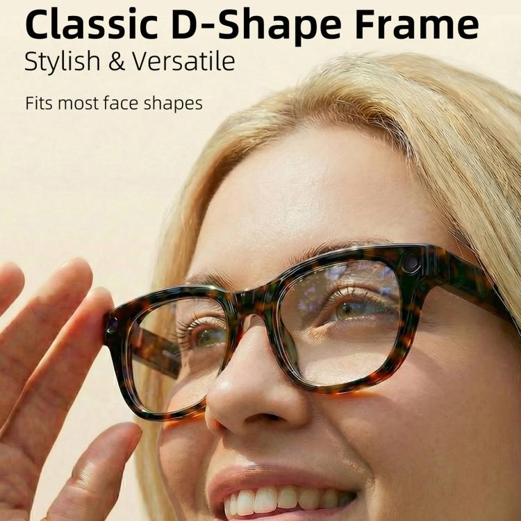 E06D 13MP 1080P 30FPS Dual-Mic Noise Cancellation AI Smart Glasses with Voice / Calling