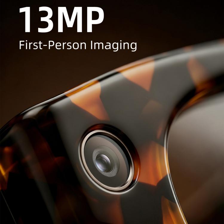E06D 13MP 1080P 30FPS Dual-Mic Noise Cancellation AI Smart Glasses with Voice / Calling