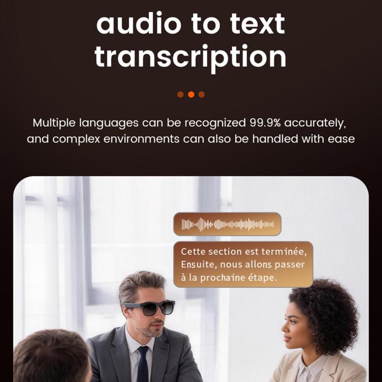 E06S 13MP 1080P Dual-Loudspeaker AI Smart Glasses Support Music / Calling – Aluminum Alloy