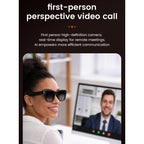 E06S 13MP 1080P Dual-Loudspeaker AI Smart Glasses Support Music / Calling – Aluminum Alloy