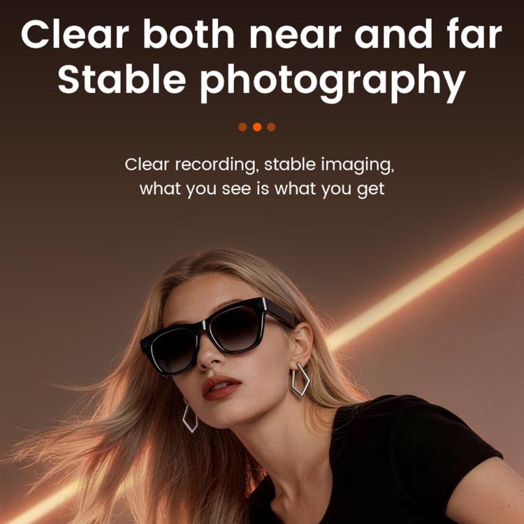 E06S 13MP 1080P Dual-Loudspeaker AI Smart Glasses Support Music / Calling – Aluminum Alloy