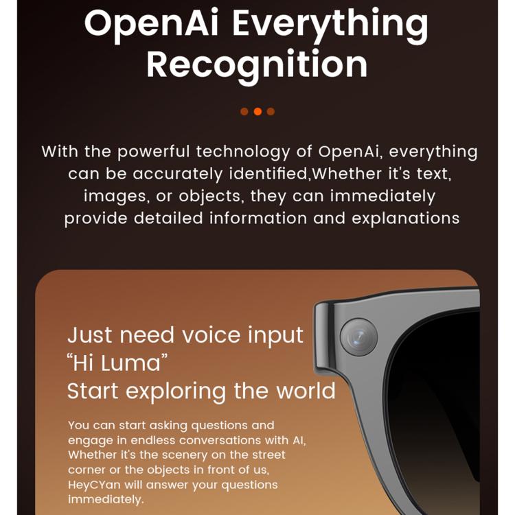 E06S 13MP 1080P Dual-Loudspeaker AI Smart Glasses Support Music / Calling – Aluminum Alloy