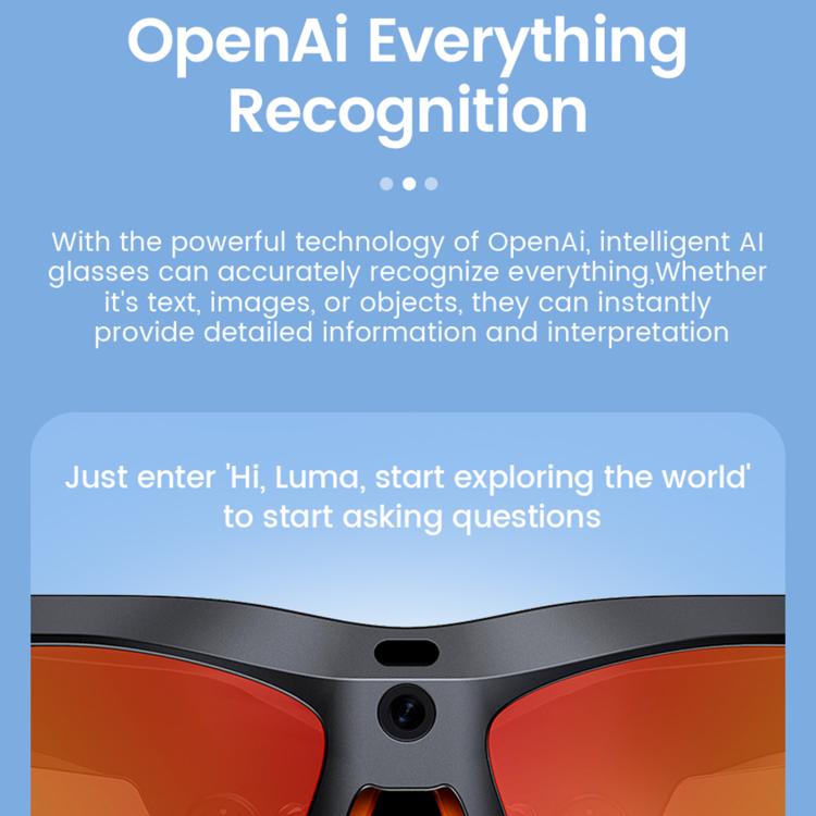 E08 13MP 1080P 30FPS AI Cycling Smart Glasses with Voice / Calling – Aluminum Alloy