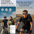 L085 8MP Dual-Mic Noise Cancellation AI Cycling Smart Glasses with Voice Assistant / Calling