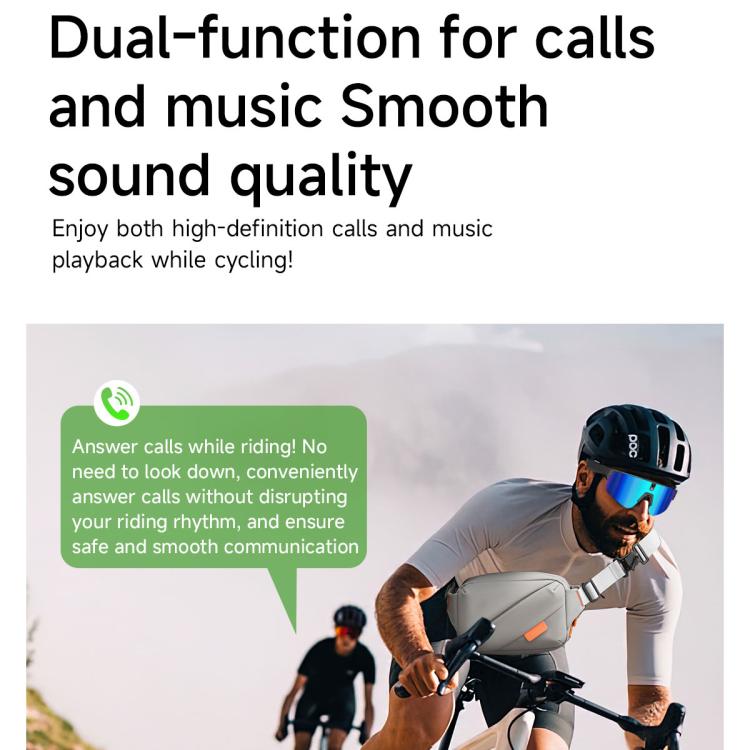 L085 8MP Dual-Mic Noise Cancellation AI Cycling Smart Glasses with Voice Assistant / Calling