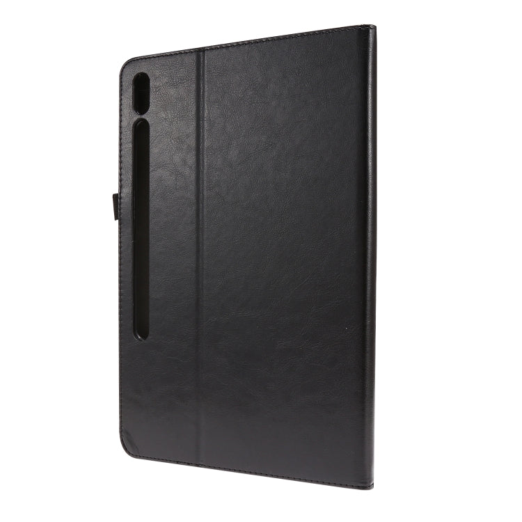 Crazy Horse Texture Horizontal Flip Leather Case with 2-folding Holder & Card Slot, For Samsung Galaxy Tab S8+ / Tab S8 Plus / Tab S7 FE / Tab S7+ / T970, For Samsung Galaxy Tab A7 (2020), For Samsung Galaxy Tab S8 / Galaxy Tab S7 / SM-870