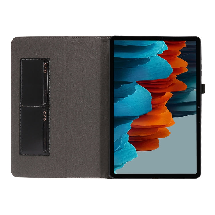 Crazy Horse Texture Horizontal Flip Leather Case with 2-folding Holder & Card Slot, For Samsung Galaxy Tab S8+ / Tab S8 Plus / Tab S7 FE / Tab S7+ / T970, For Samsung Galaxy Tab A7 (2020), For Samsung Galaxy Tab S8 / Galaxy Tab S7 / SM-870