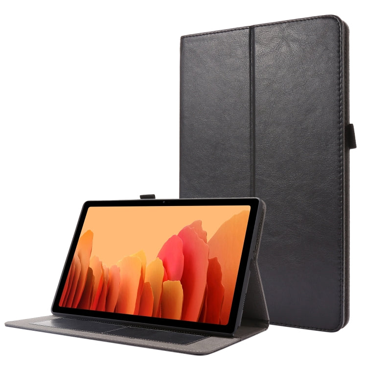Crazy Horse Texture Horizontal Flip Leather Case with 2-folding Holder & Card Slot – Card Slot, Flip, Leather, For Samsung Galaxy Tab S8+ / Tab S8 Plus / Tab S7 FE / Tab S7+ / T970, For Samsung Galaxy Tab A7 (2020) For Samsung Galaxy Tab A7 (2020) Black