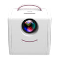 Q2 LED 1080P Mini Portable Projector Children Projector, EU Plug, US Plug, UK Plug, AU Plug EU Plug Pink White