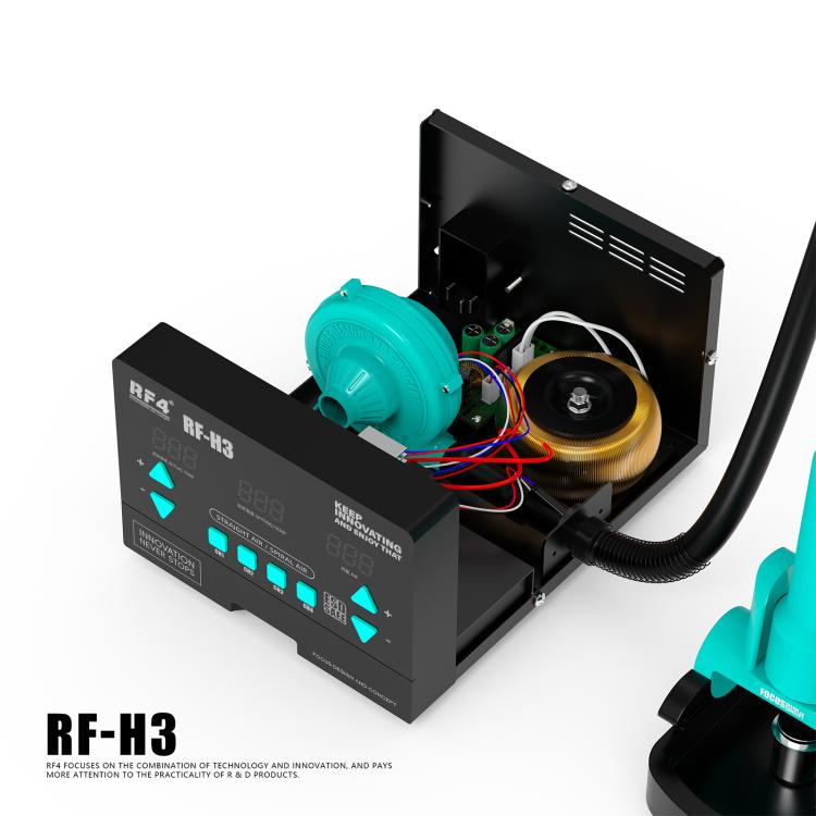 RF4 RF-H3 1200W 4 Memory Channels Hot Air Gun Digital Display Intelligent BGA Rework Station, RF-H3