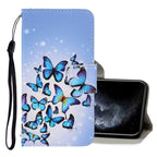 3D Colored Drawing Horizontal Flip PU Leather Case with Holder & Card Slots & Wallet, For iPhone 12 mini