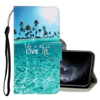 3D Colored Drawing Horizontal Flip PU Leather Case with Holder & Card Slots & Wallet, For iPhone 12 mini