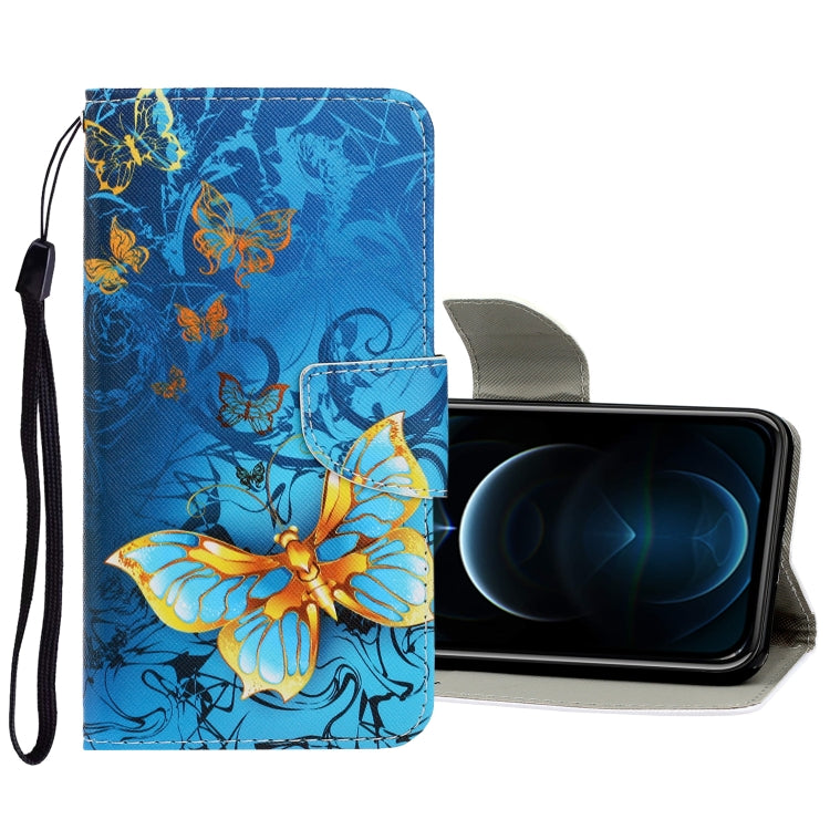 3D Colored Drawing Horizontal Flip PU Leather Case with Holder & Card Slots & Wallet, For iPhone 12 Pro Max