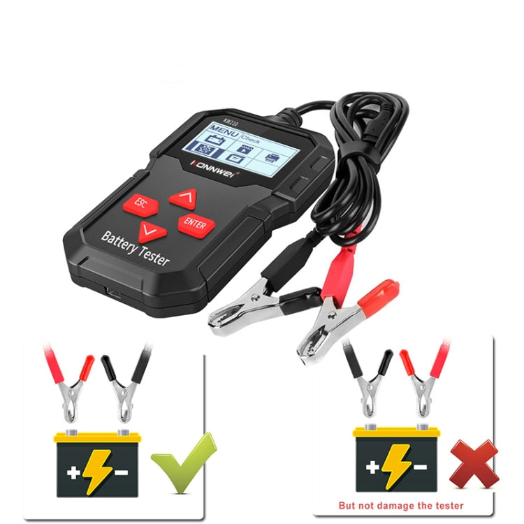 KONNWEI KW210 Car Battery Test Battery Capacity Resistance Battery Detector, KW210 – Durable Build, Easy to Use