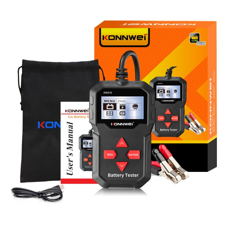 KONNWEI KW210 Car Battery Test Battery Capacity Resistance Battery Detector, KW210 – Durable Build, Easy to Use