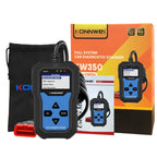 KONNWEI KW350 OBDII 12V Car Diagnostics Detector Scanner with 2 inch Black And White Display Screen V007 for Audi / Volkswagen, KW350 – Data Transmission